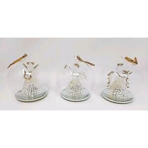 Sorelle Angel Spun Glass Globe Ornament LED Light in Set of‎ 3 Ornaments X-E